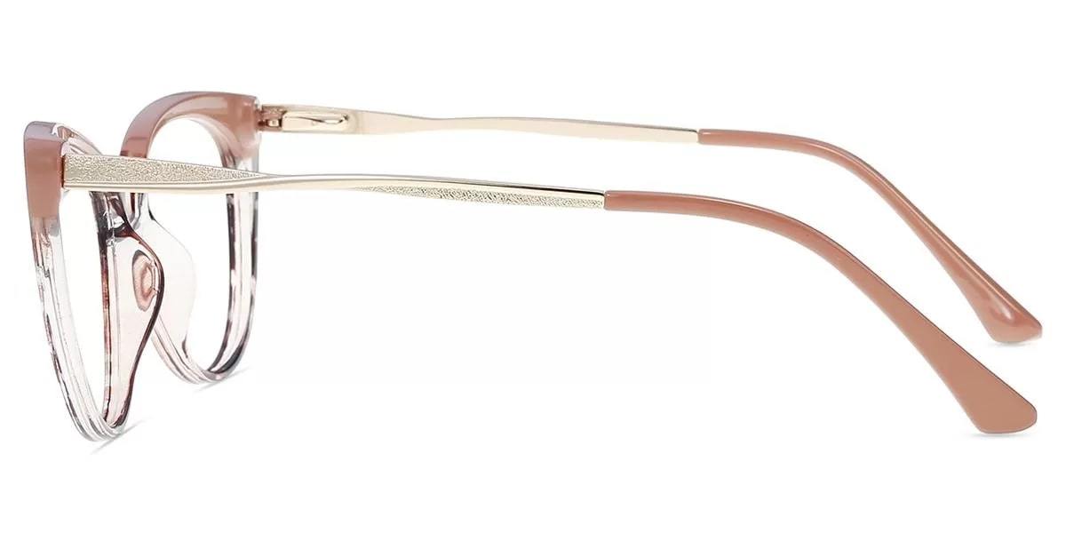 Women Pink Full-rim Tr Cat Eye Eyeglasses E163 - KZFOO Glasses