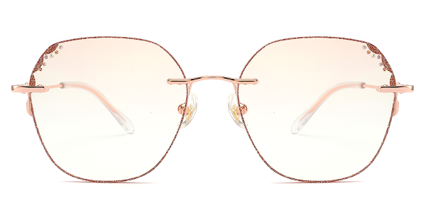 KZFOO Rimless R114 Rose Gold M