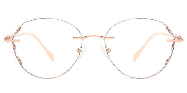 KZFOO Rimless R128 RoseGold M
