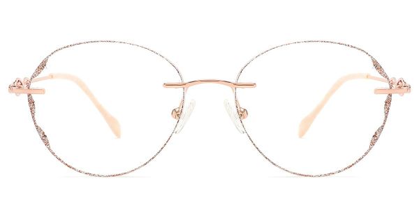 KZFOO Rimless R128 RoseGold M