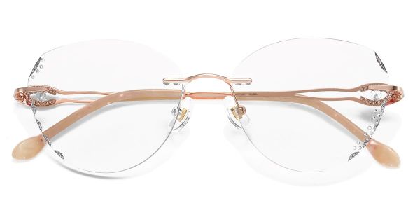 KZFOO Rimless R129 RoseGold M