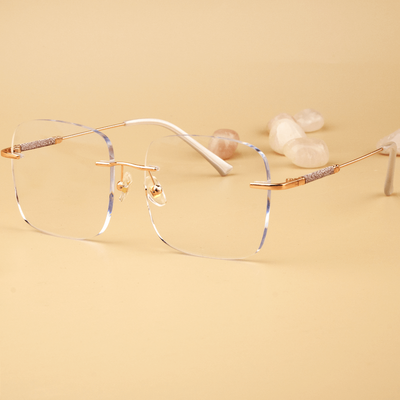 FOGLAX Rimless R126 M Pink, lifestyle image 5 of 14