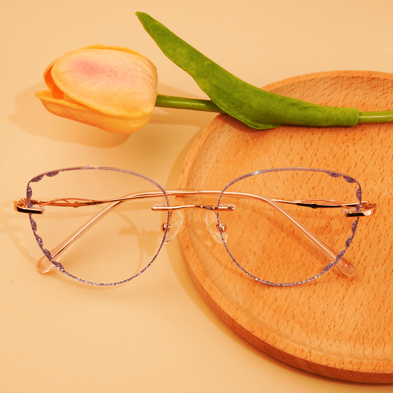 FOGLAX Rimless R124 M RoseGold, lifestyle image 4 of 9