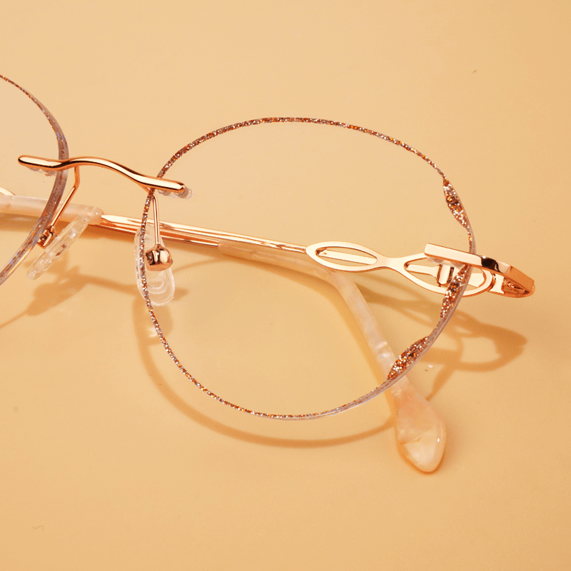 FOGLAX Rimless R128 RoseGold M, lifestyle image 7 of 7