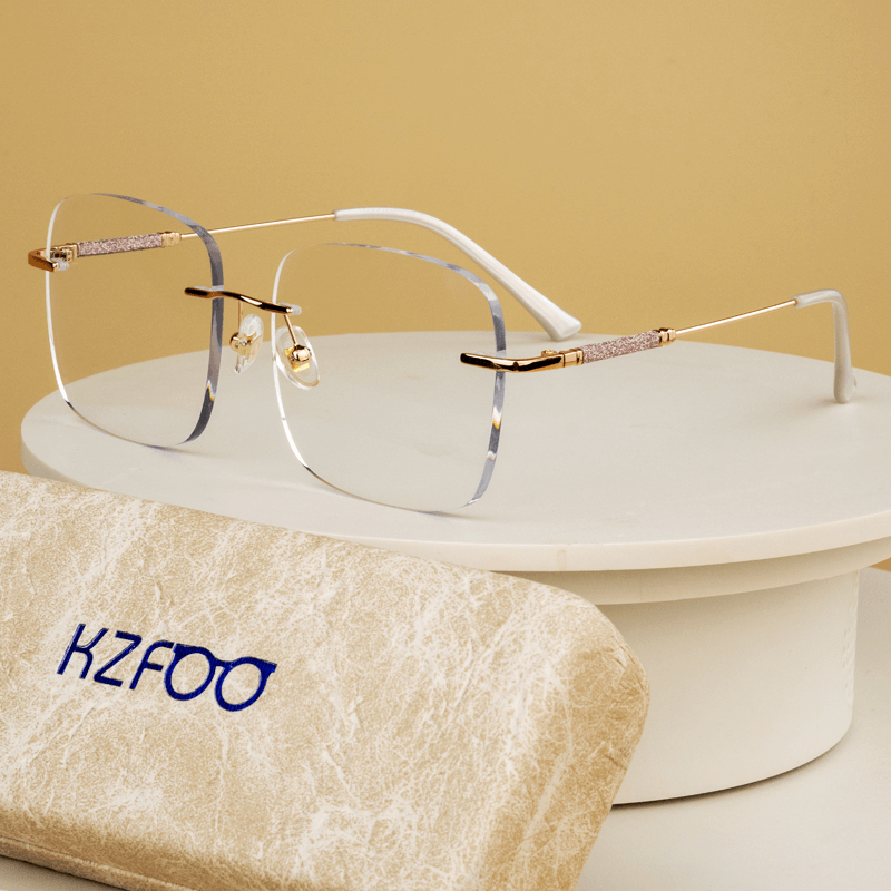 FOGLAX Rimless R126 M Pink, lifestyle image 8 of 14