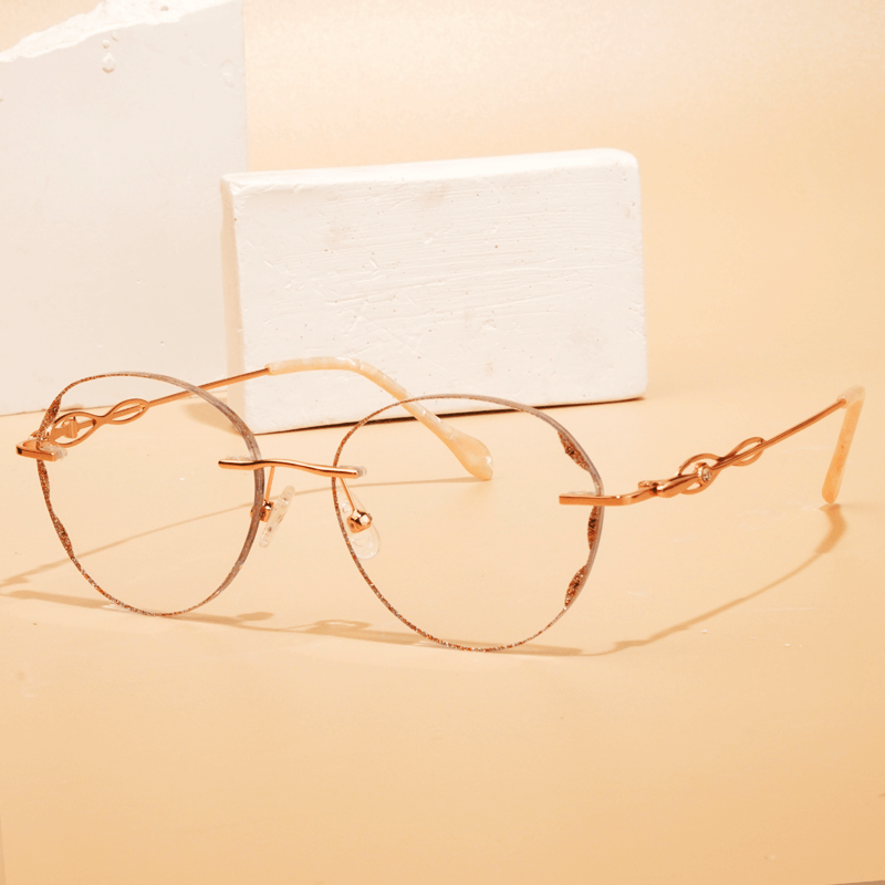 FOGLAX Rimless R128 RoseGold M, lifestyle image 5 of 7