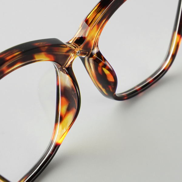 Women Tortoise Full-rim Mixed Horn Eyeglasses E227 - KZFOO