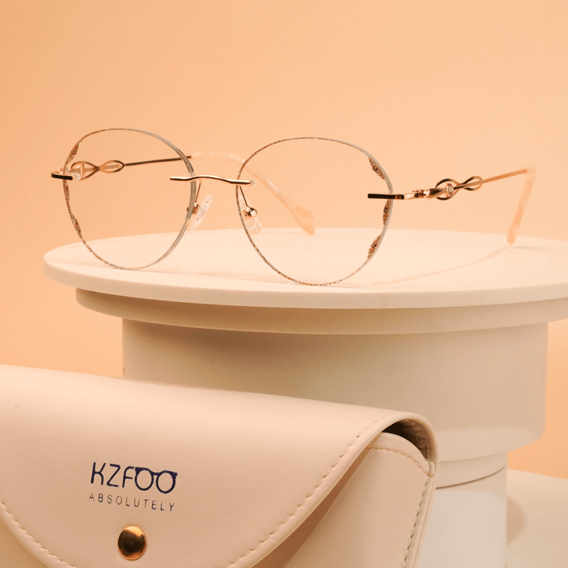 FOGLAX Rimless R128 RoseGold M, lifestyle image 4 of 7